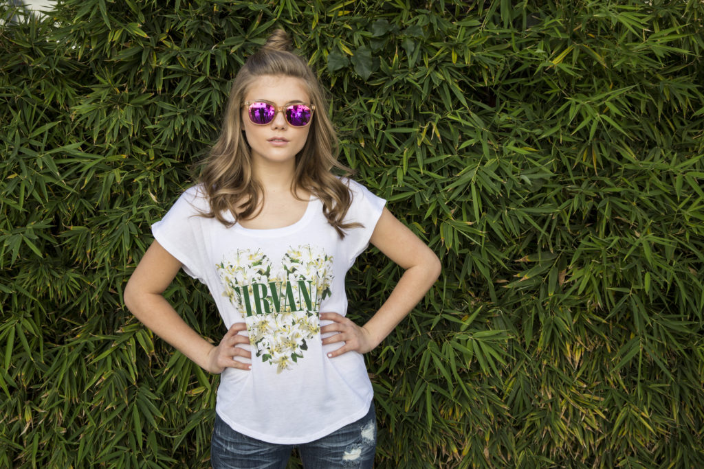 Kerri Medders Popmania with Nirvana Shirt